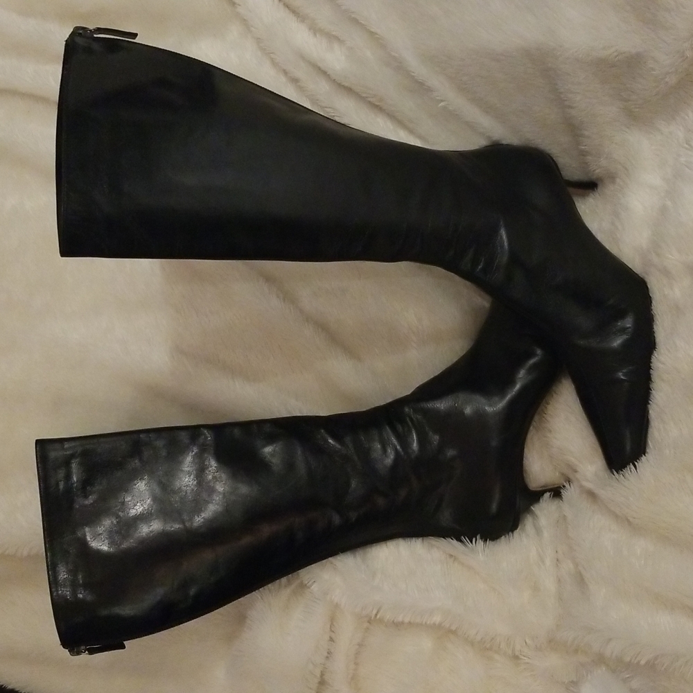JIMMY CHOO BLACK BOOTS - SIZE 37